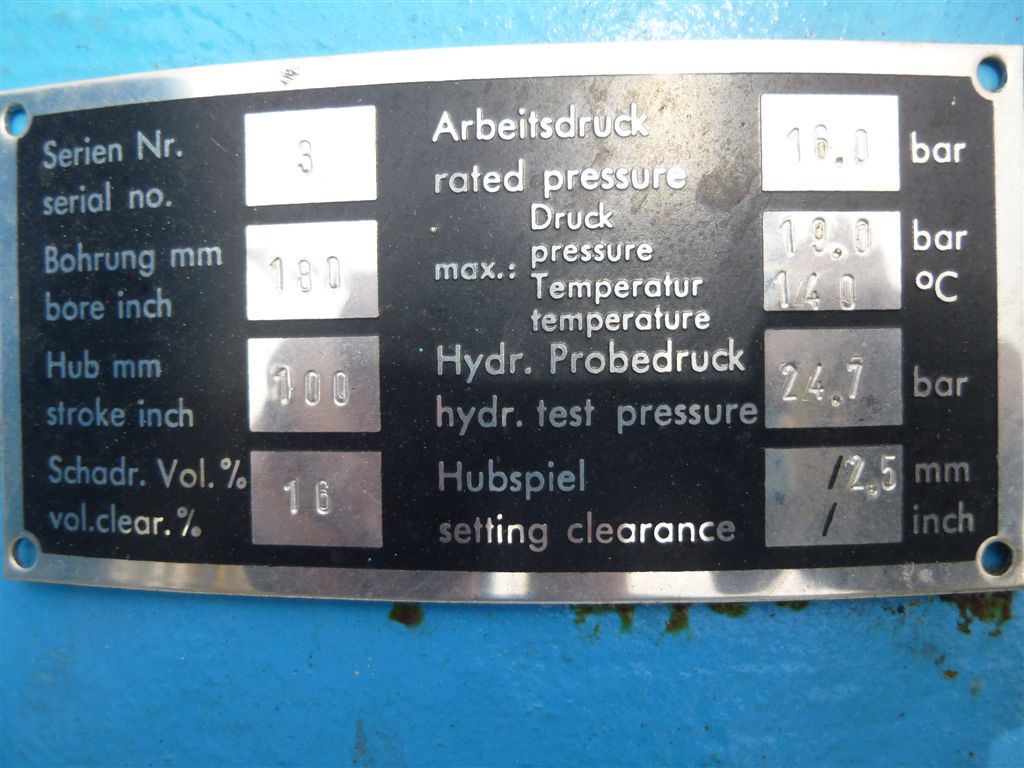   Reciprocating Compressor 910 m3/h (535.6 CFM) For Sale - IPP# 220597