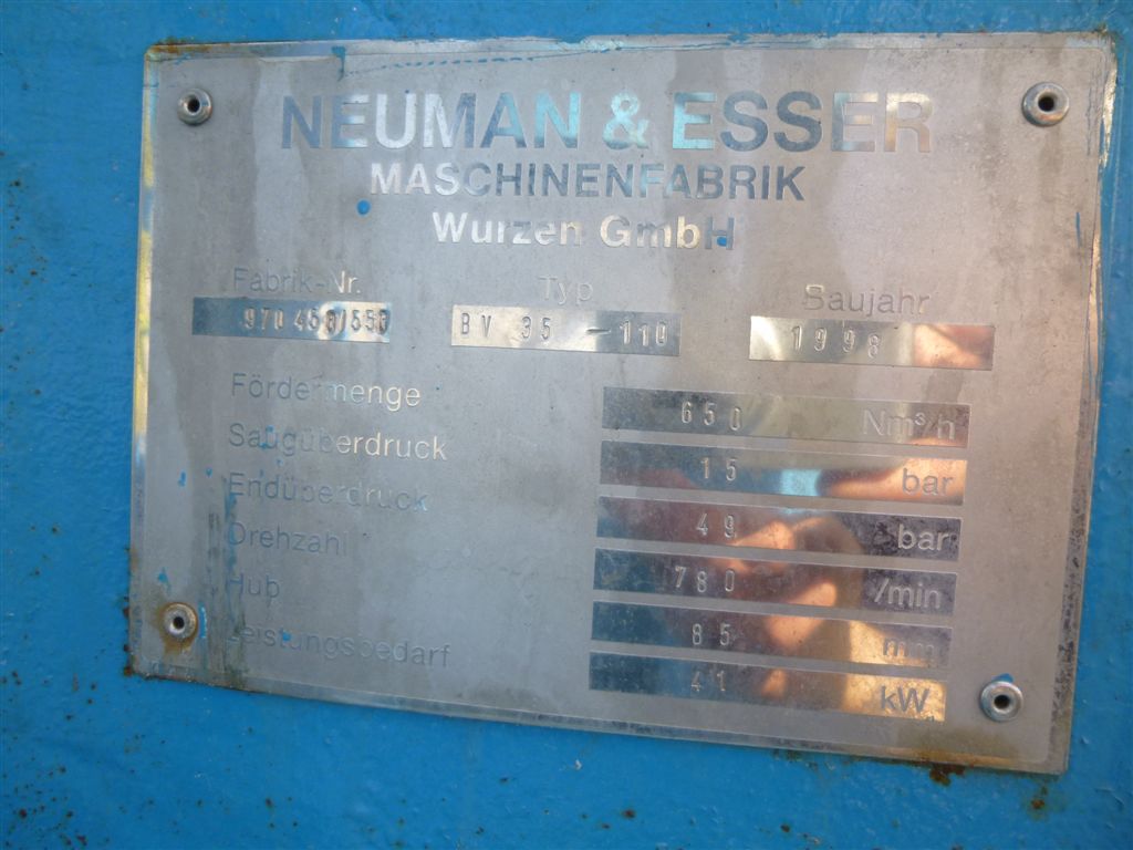  Reciprocating Compressor 650 m3/h (382.6 CFM) For Sale - IPP# 220598