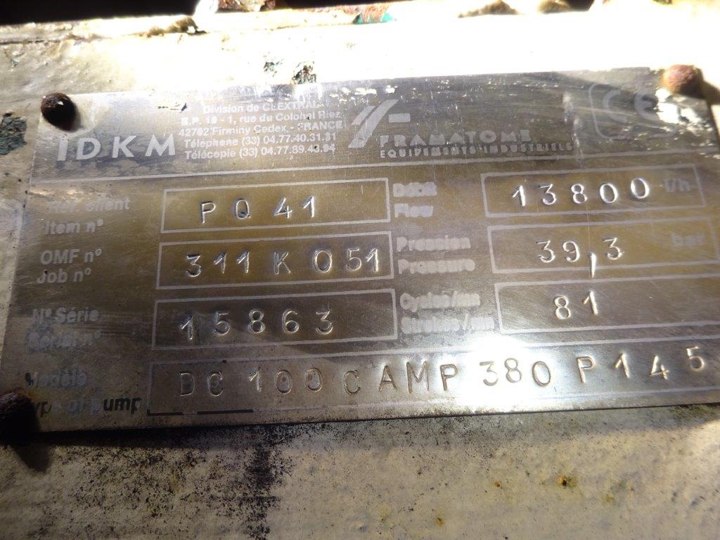  Stainless Steel Other Reciprocating Pump 13.8 m3/h (60.8 GPM) For Sale - IPP# 220501