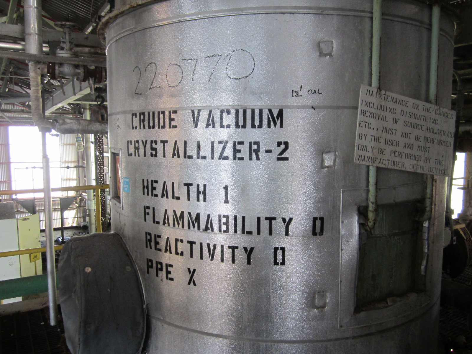 Stainless Steel 321 Struthers Wells Inc. Tank - IPP# 220770