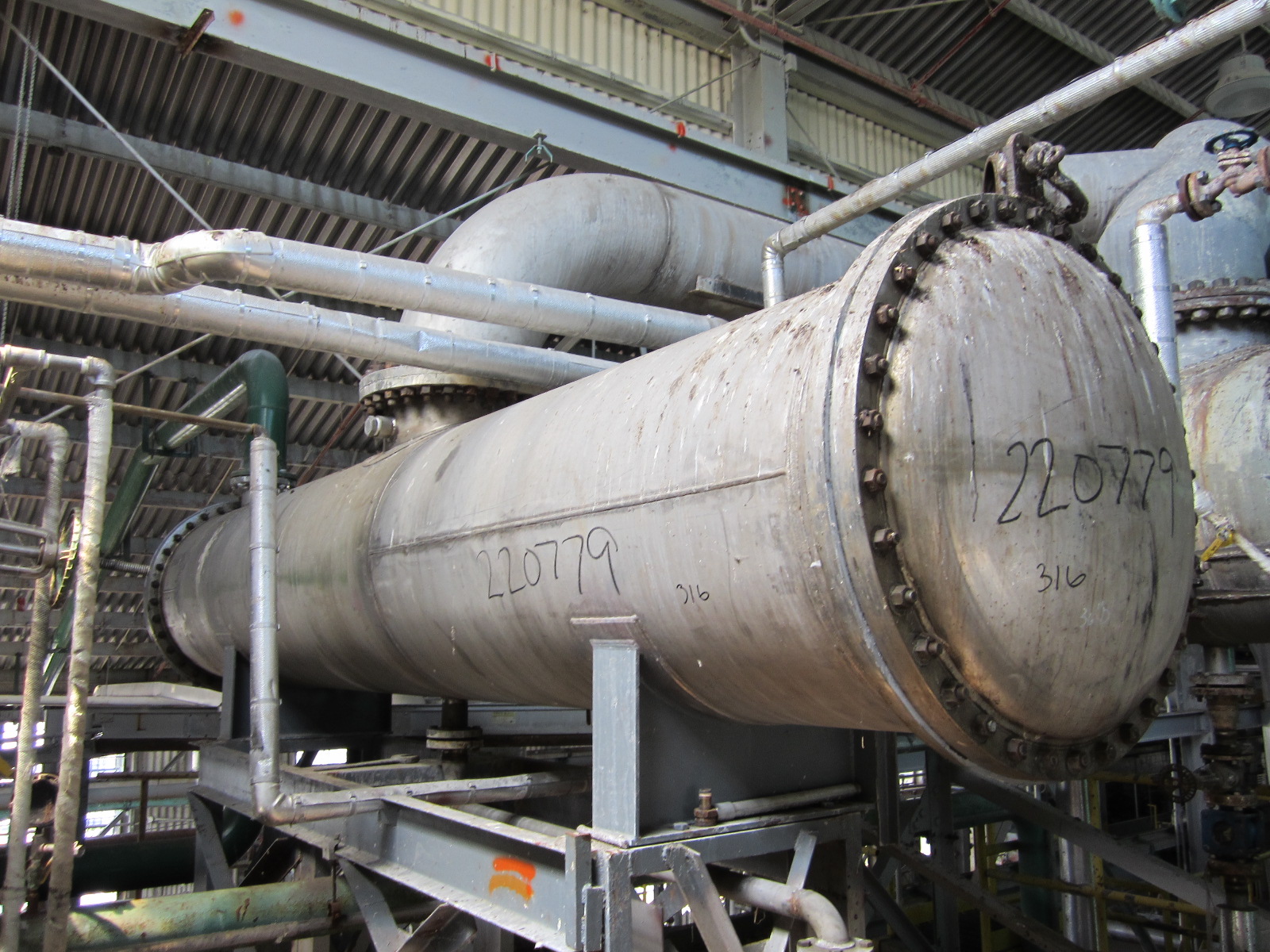 Stainless Steel 316 Buffalo Technologies, (Blaw-Knox) 12-57230-01 Shell and Tube Heat Exchanger - IPP# 220779