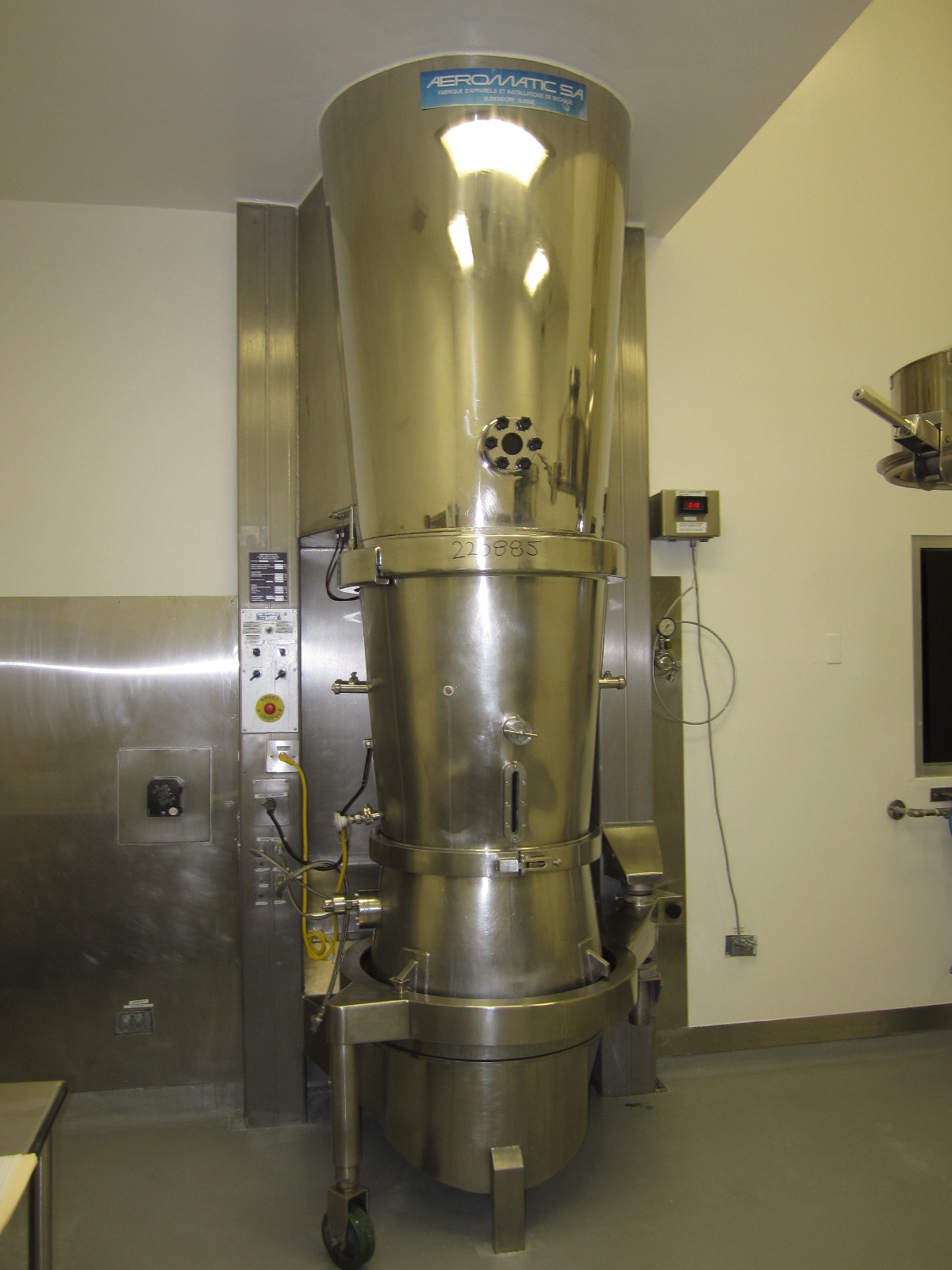 Stainless Steel 316 Aeromatic-Fielder AG Aerocoater Model CU-4 Dryer-Fluid Bed - IPP# 220885