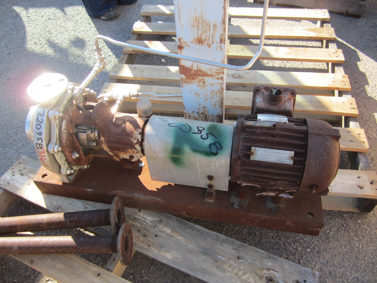  Centrifugal Pump 9.1 m3/h (40 GPM) Stainless Steel 316 For Sale - IPP# 220958