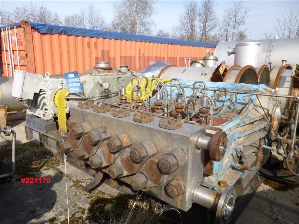  Reciprocating Pump 25 m3/h (110.1 GPM) Stainless Steel 316 For Sale - IPP# 221178