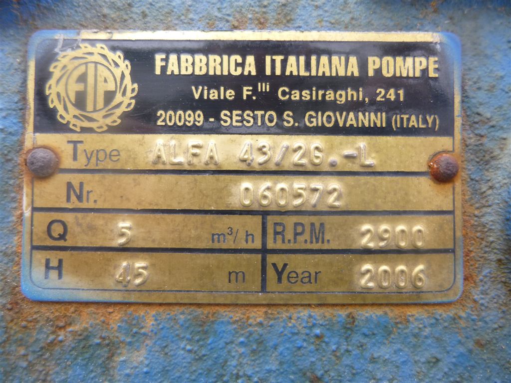  Reciprocating Pump 25 m3/h (110.1 GPM) Stainless Steel 316 For Sale - IPP# 221179