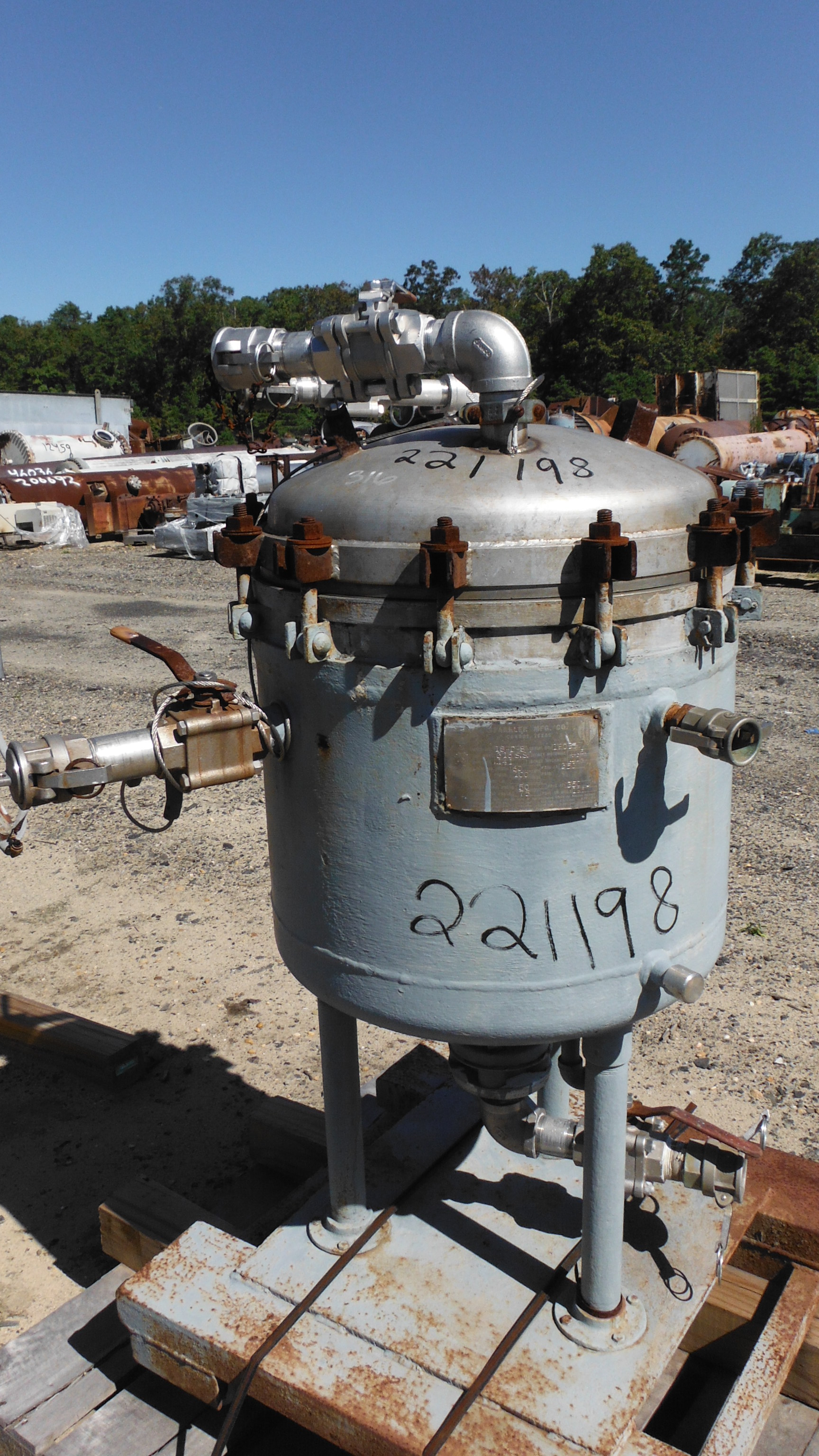 Stainless Steel 316 Sparkler 18-D-8 Pressure Leaf Filter