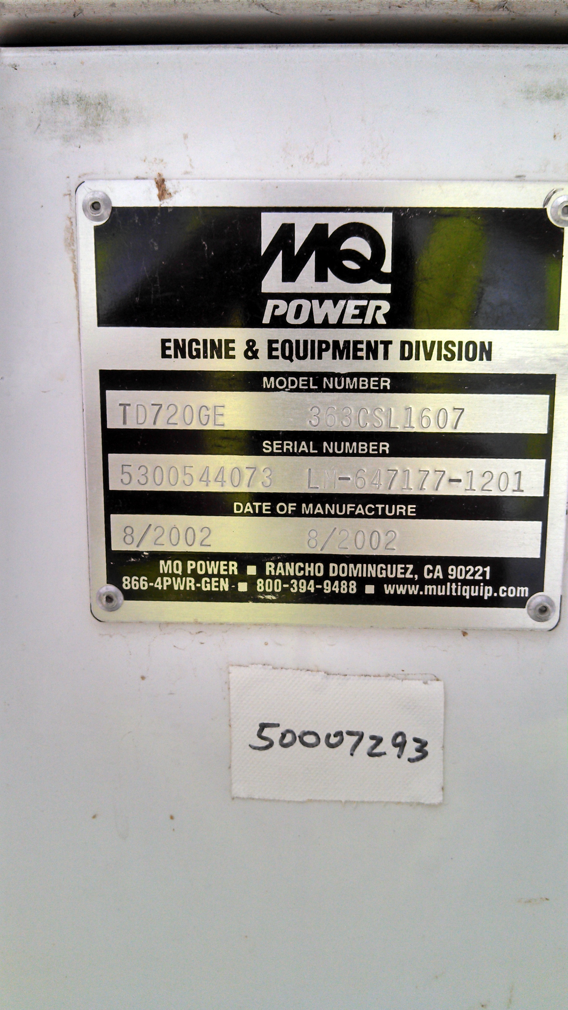 MQ Power Systems TD720GE- 150KW Diesel Standby Power Generator - IPP# 221286