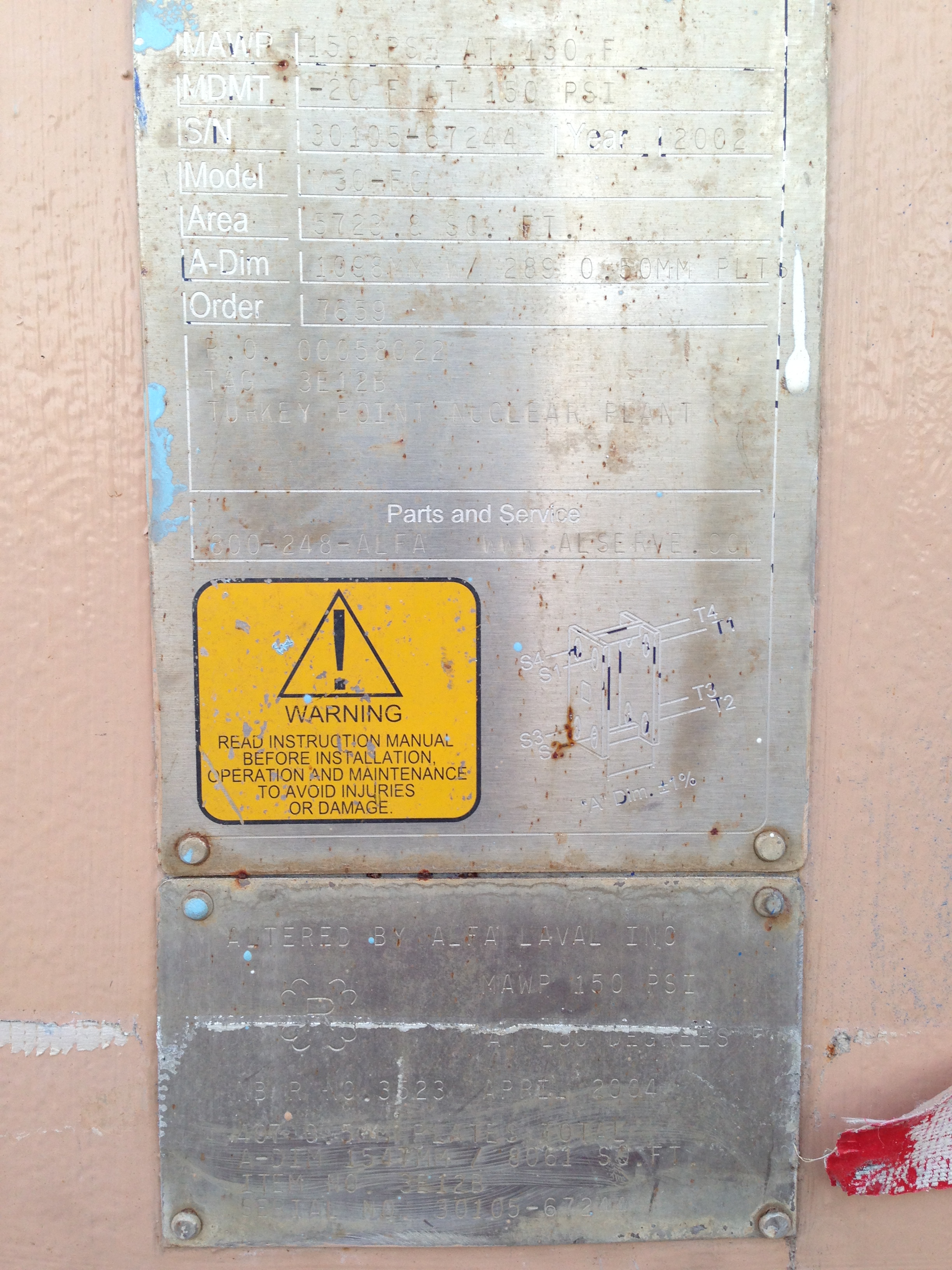 Titanium Plate and Frame Heat Exchanger - IPP# 221369