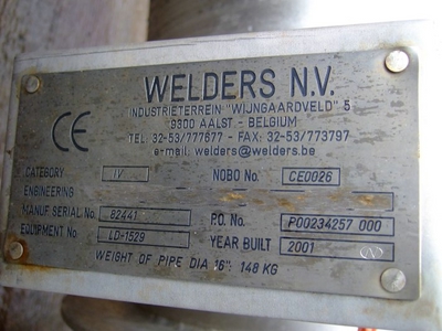 Welders NV Packed Column - IPP# 221592