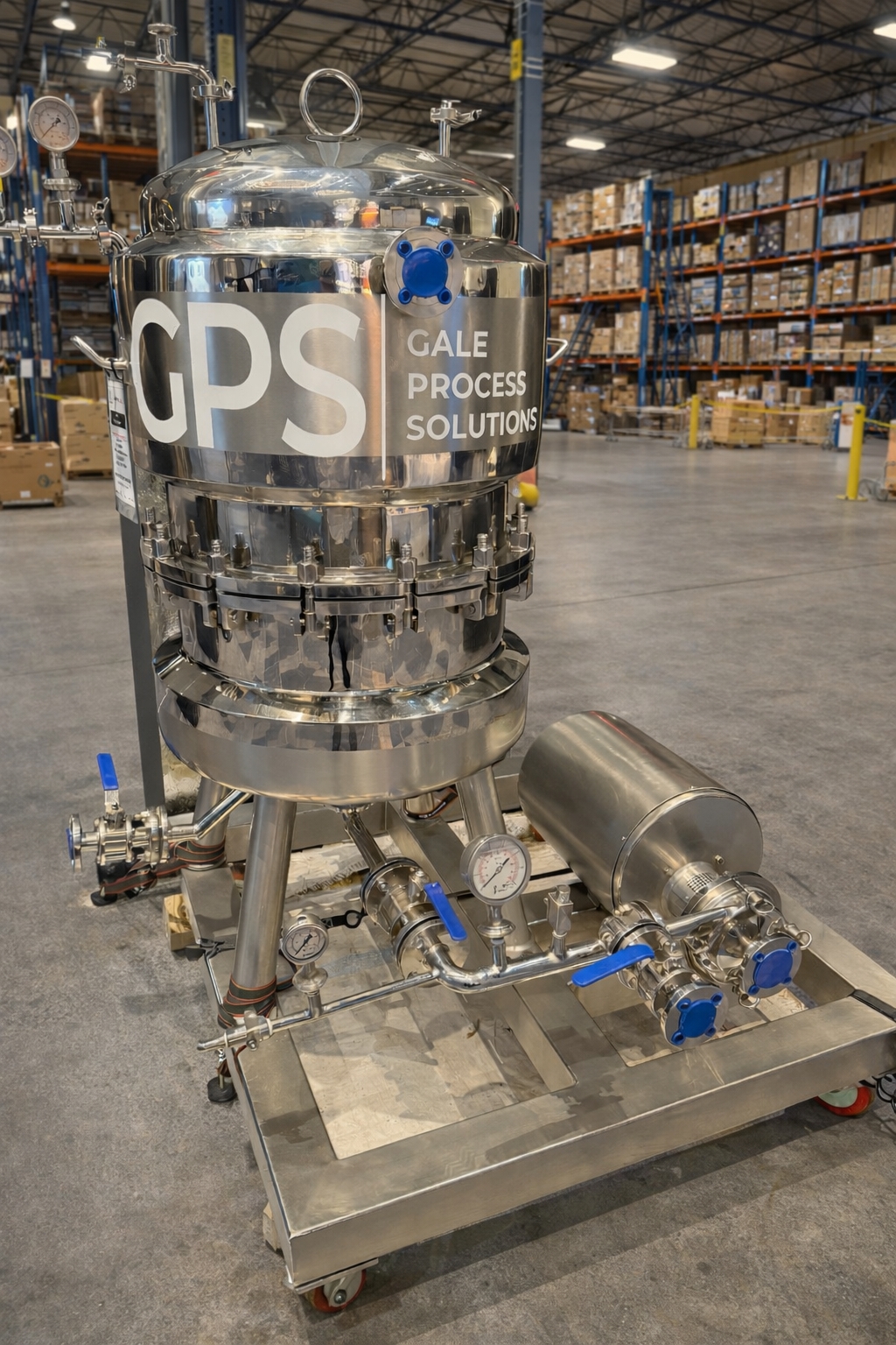 New 316 Stainless Steel Gale Process Solutions Model BPEFP Pressure Leaf Filter - IPP# 222032