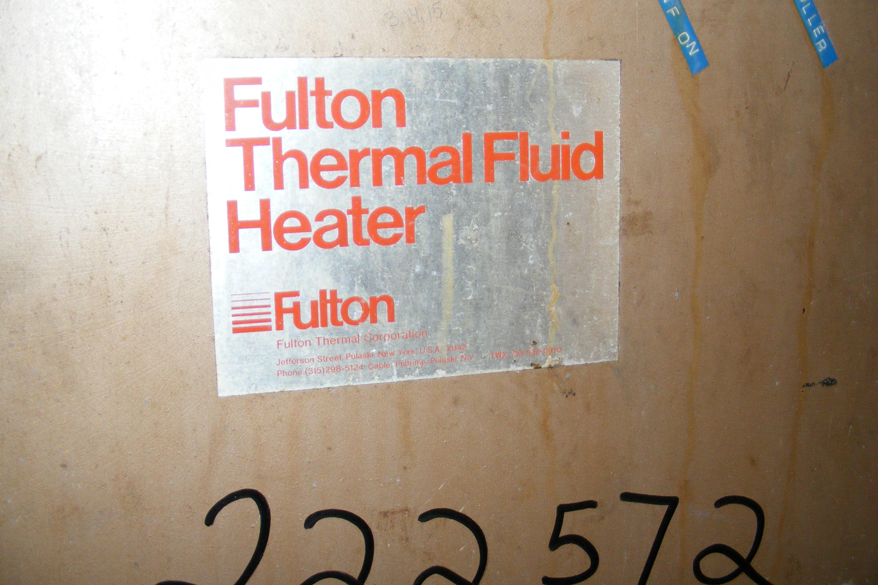   Hot Oil Boiler  For Sale - IPP# 222572