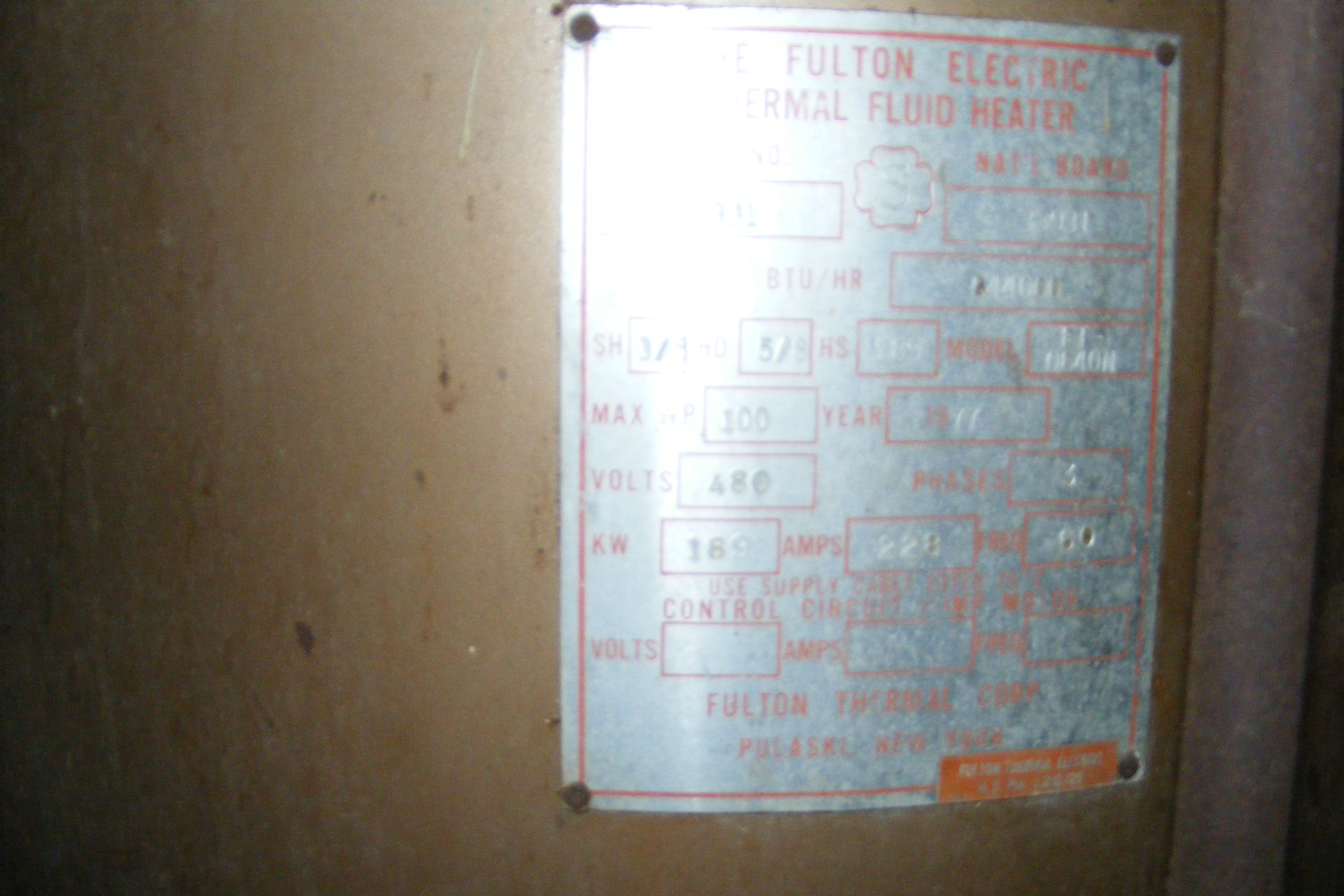   Hot Oil Boiler  For Sale - IPP# 222572