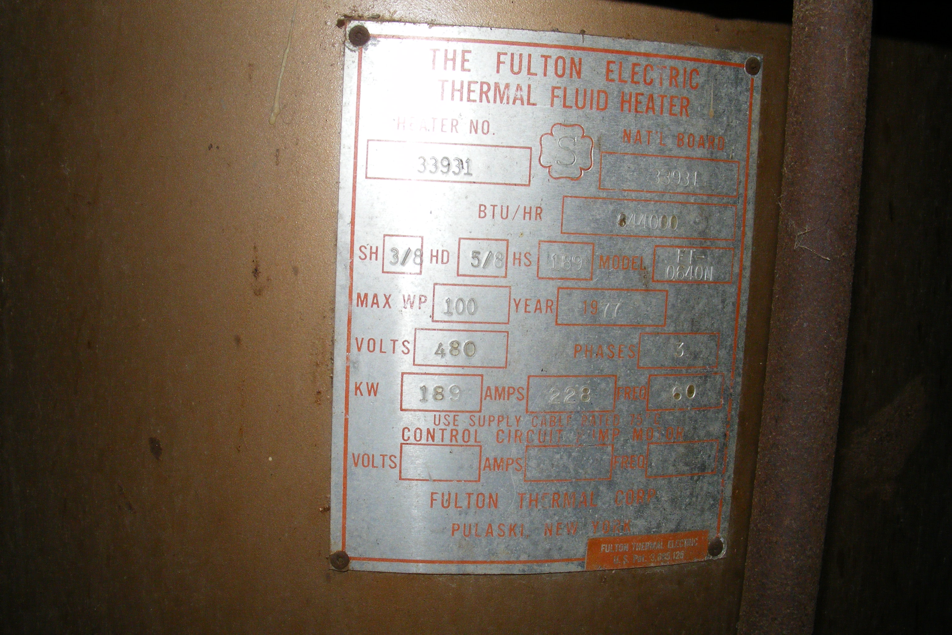   Hot Oil Boiler  For Sale - IPP# 222572
