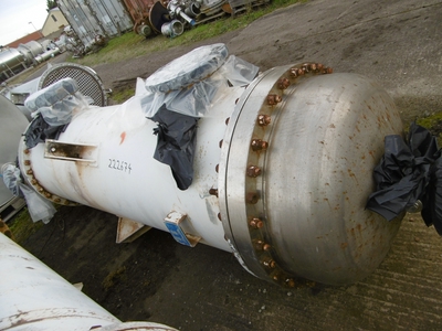  Shell and Tube Heat Exchanger 98.5 m² (1,050 ft²) Stainless Steel 316 For Sale - IPP# 222674