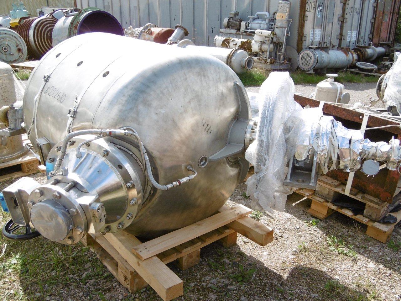   Dryer-Twin Shell & Double Cone 1 m3 (35.3 ft3) Stainless Steel Austenitic For Sale - IPP# 222610