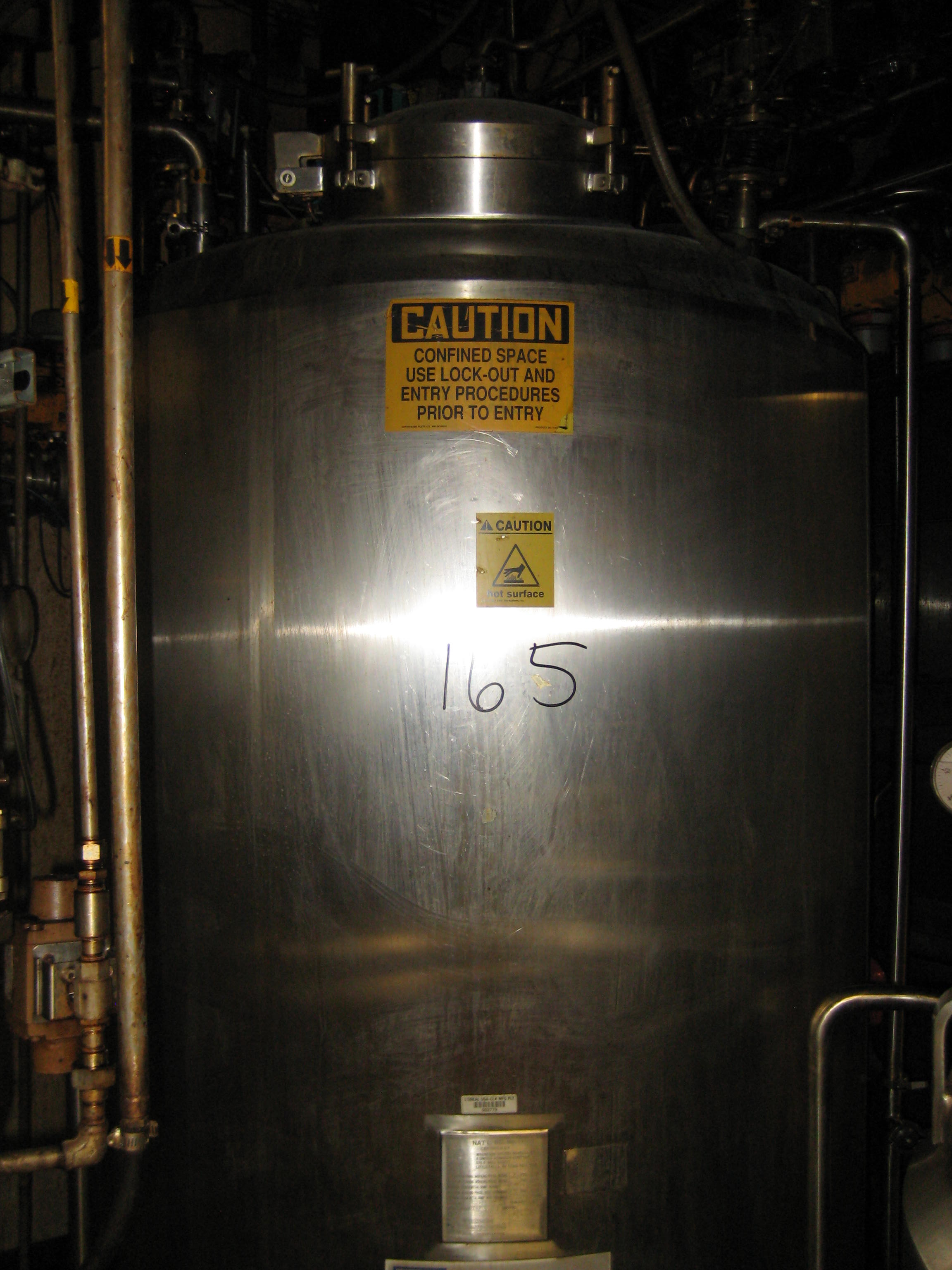  Batch-Type Agitated Reactor 3,000 L (792 gallons) Stainless Steel 316 For Sale - IPP# 223165