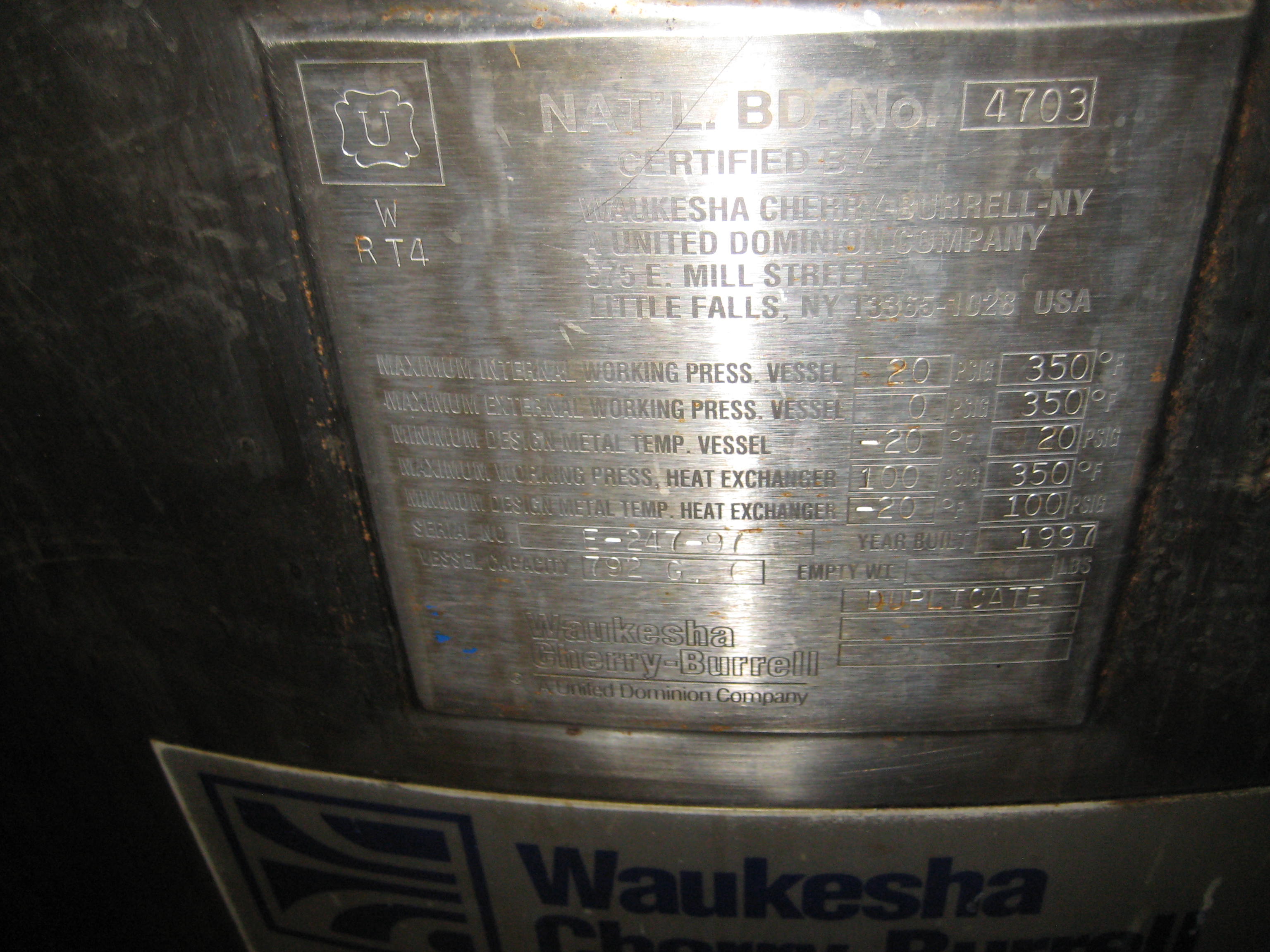  Batch-Type Agitated Reactor 3,000 L (792 gallons) Stainless Steel 316 For Sale - IPP# 223165