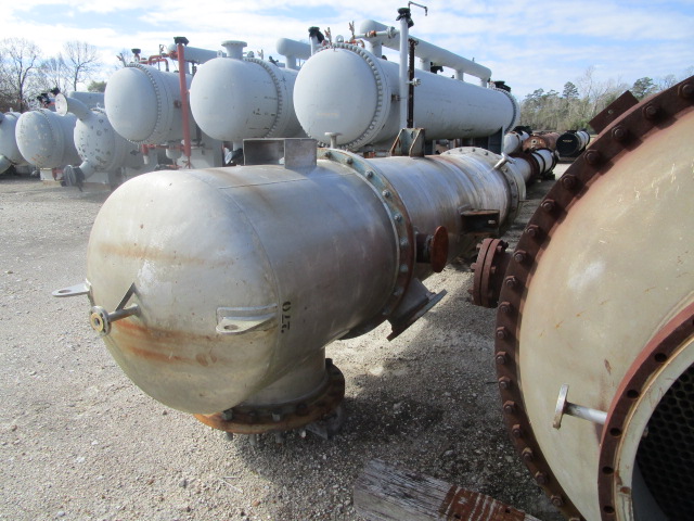 Unused Shell and Tube Heat Exchanger 178 m² (1,900 ft²) Stainless Steel 304 For Sale - IPP# 235342