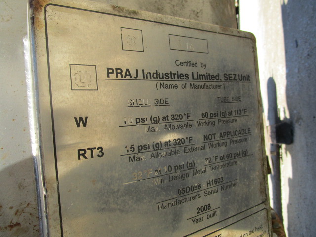 Unused Shell and Tube Heat Exchanger 370.4 m² (4,000 ft²) Stainless Steel 304 For Sale - IPP# 235344
