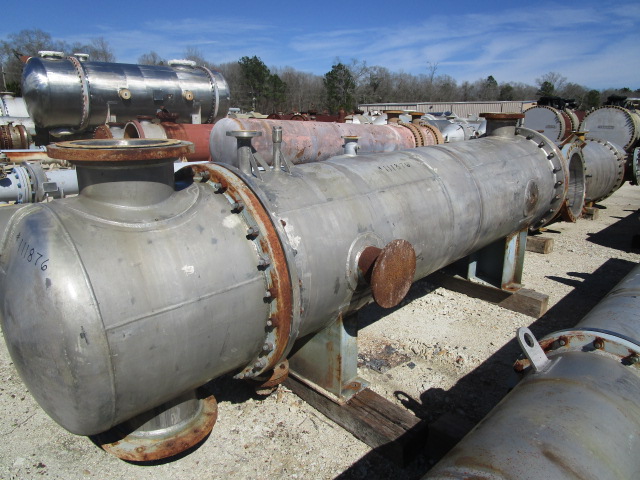 Unused Shell and Tube Heat Exchanger 110.1 m² (1,200 ft²) Stainless Steel 304 For Sale - IPP# 235349
