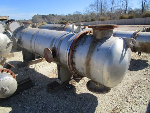 Unused Shell and Tube Heat Exchanger 110.1 m² (1,200 ft²) Stainless Steel 304 For Sale - IPP# 235349