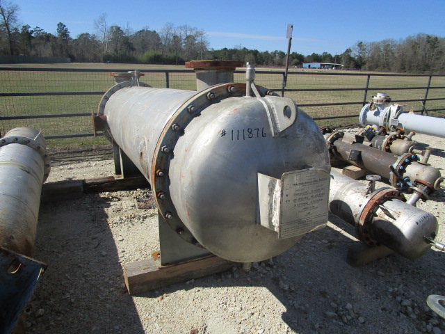 Unused Shell and Tube Heat Exchanger 110.1 m² (1,200 ft²) Stainless Steel 304 For Sale - IPP# 235349