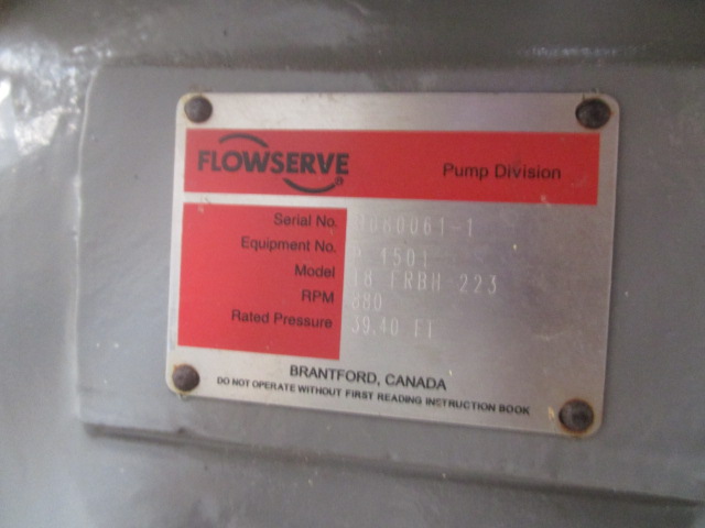 Unused Centrifugal Pump 2,250 m3/h (9,900 GPM) Stainless Steel 316 For Sale - IPP# 235394