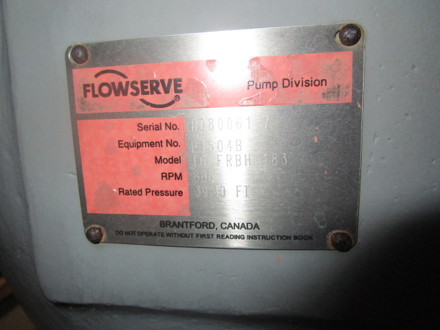 Unused Stainless Steel 316 Flowserve 16FRBH183 Centrifugal Pump - IPP# 235400