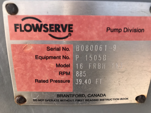 Unused Stainless Steel 316 Centrifugal Pump 1,800 m3/h (7,925 GPM) For Sale - IPP# 235402