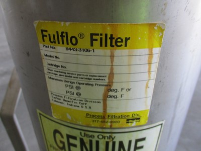  Stainless Steel 316 Cartridge And Candle Filter 0.26 m² (2.8 ft²) For Sale - IPP# 235952