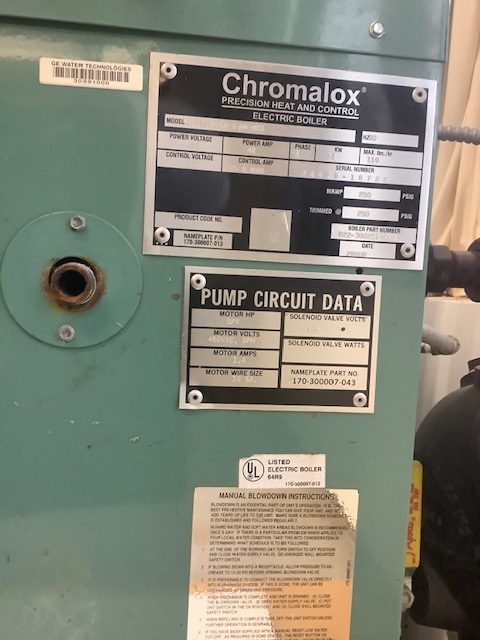 Chromalox CHPES-036ASF10-483 Steam Boiler - IPP# 235918