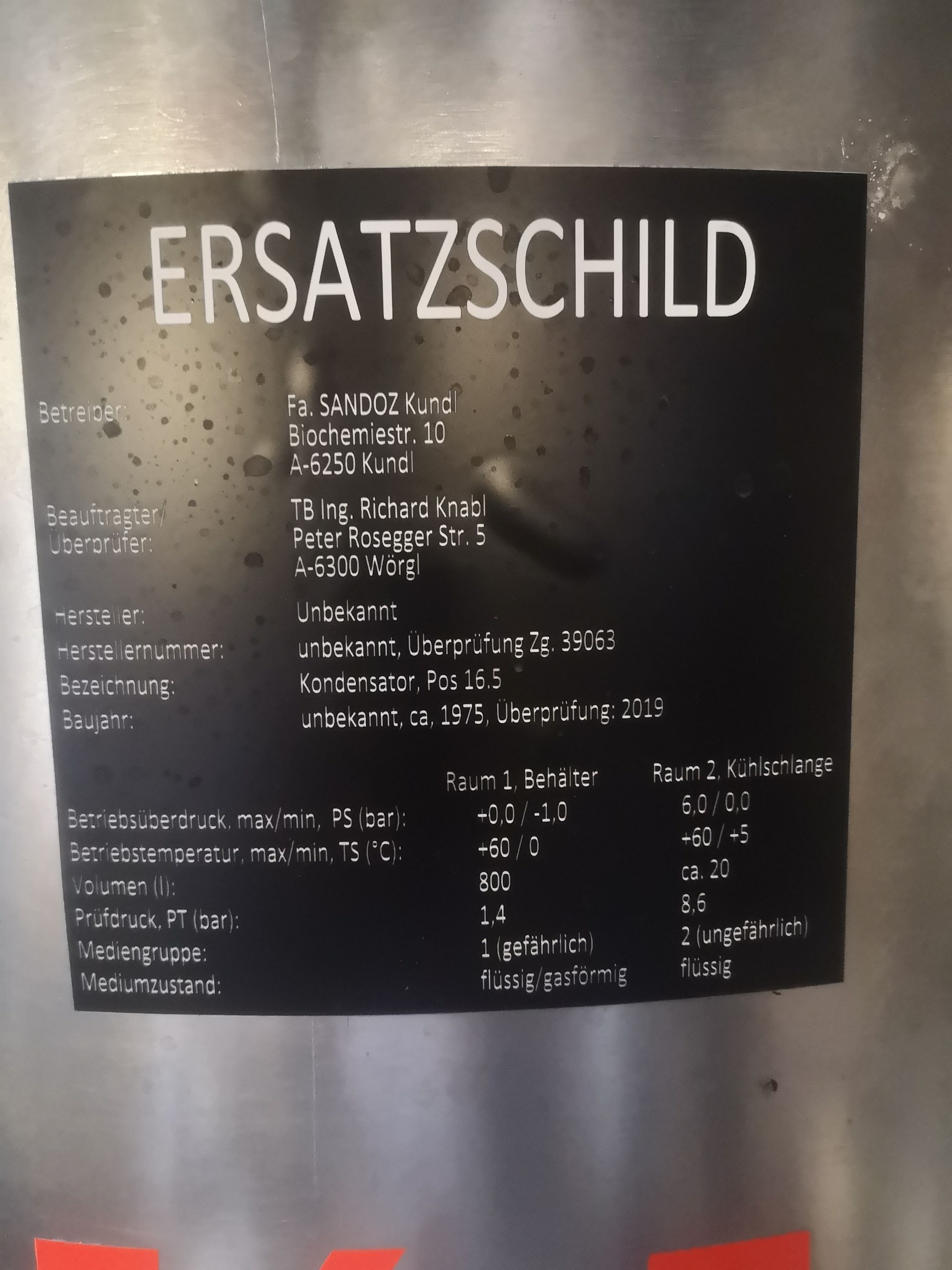  Spiral Heat Exchanger 4 m² (43.1 ft²) Stainless Steel Other For Sale - IPP# 236048