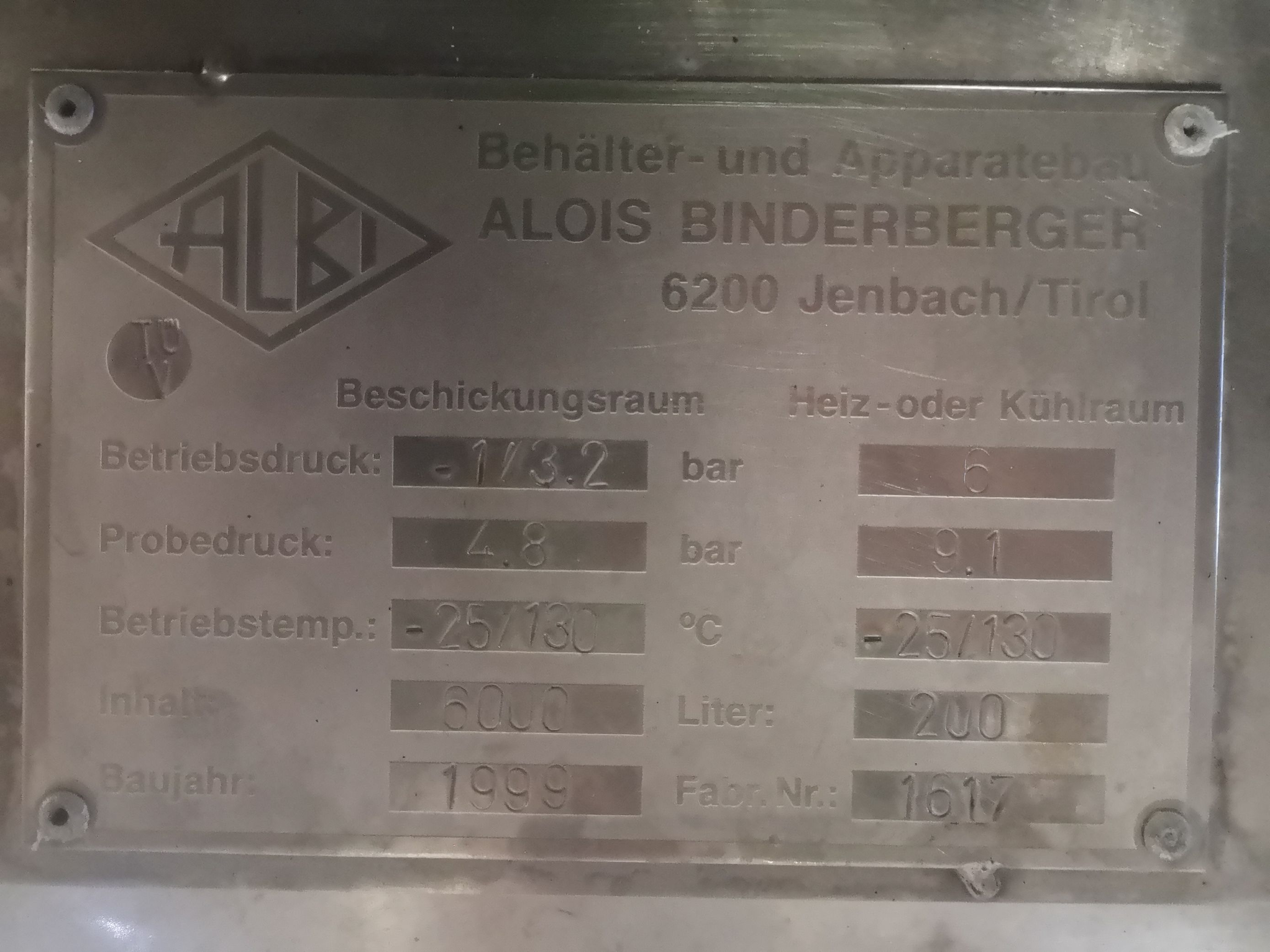 Stainless Steel 316 Clad Albi TUV Batch-Type Agitated Reactor - IPP# 236014