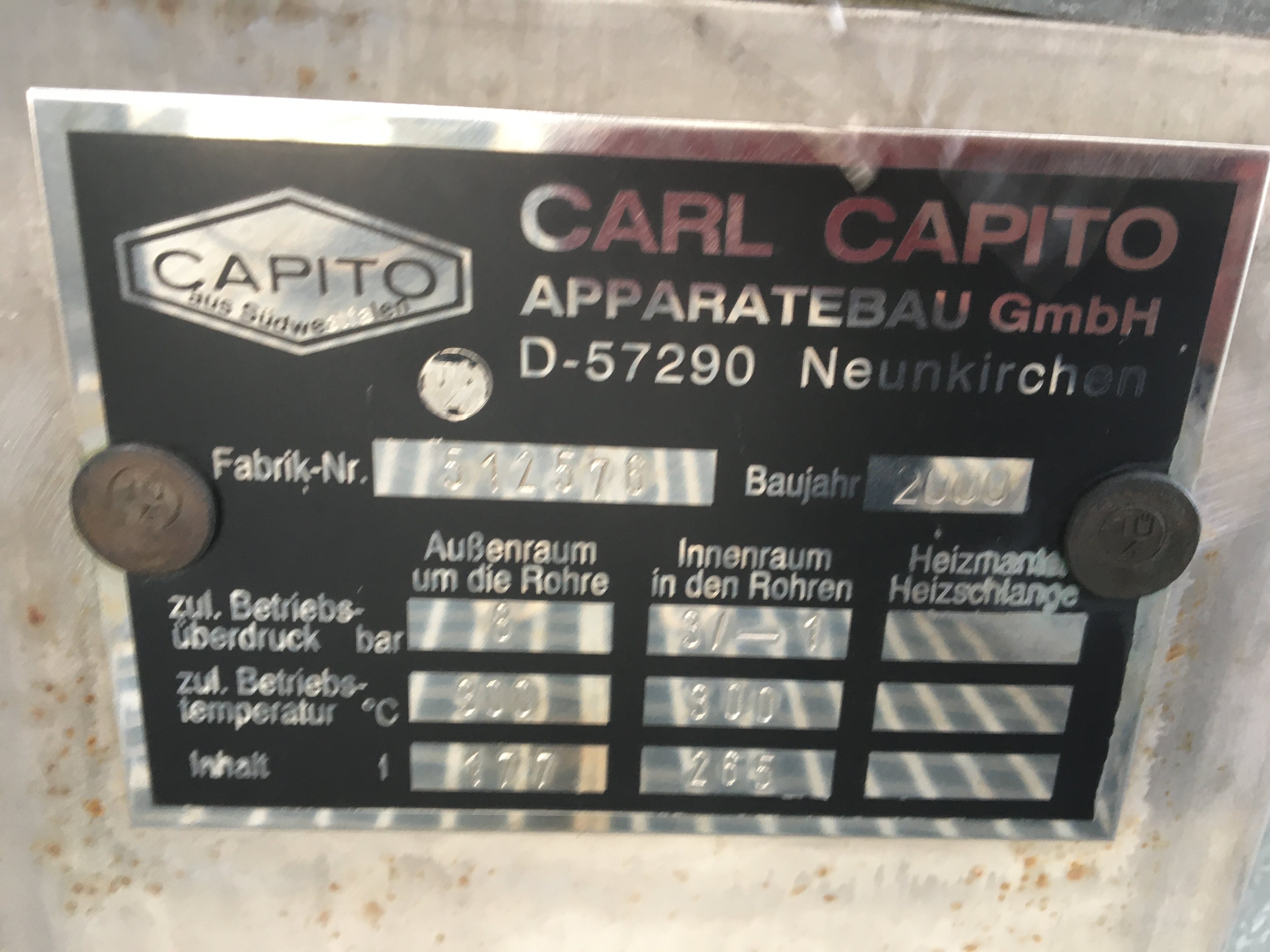  Stainless Steel 321 Rising/Falling Film Evaporator  For Sale - IPP# 236138