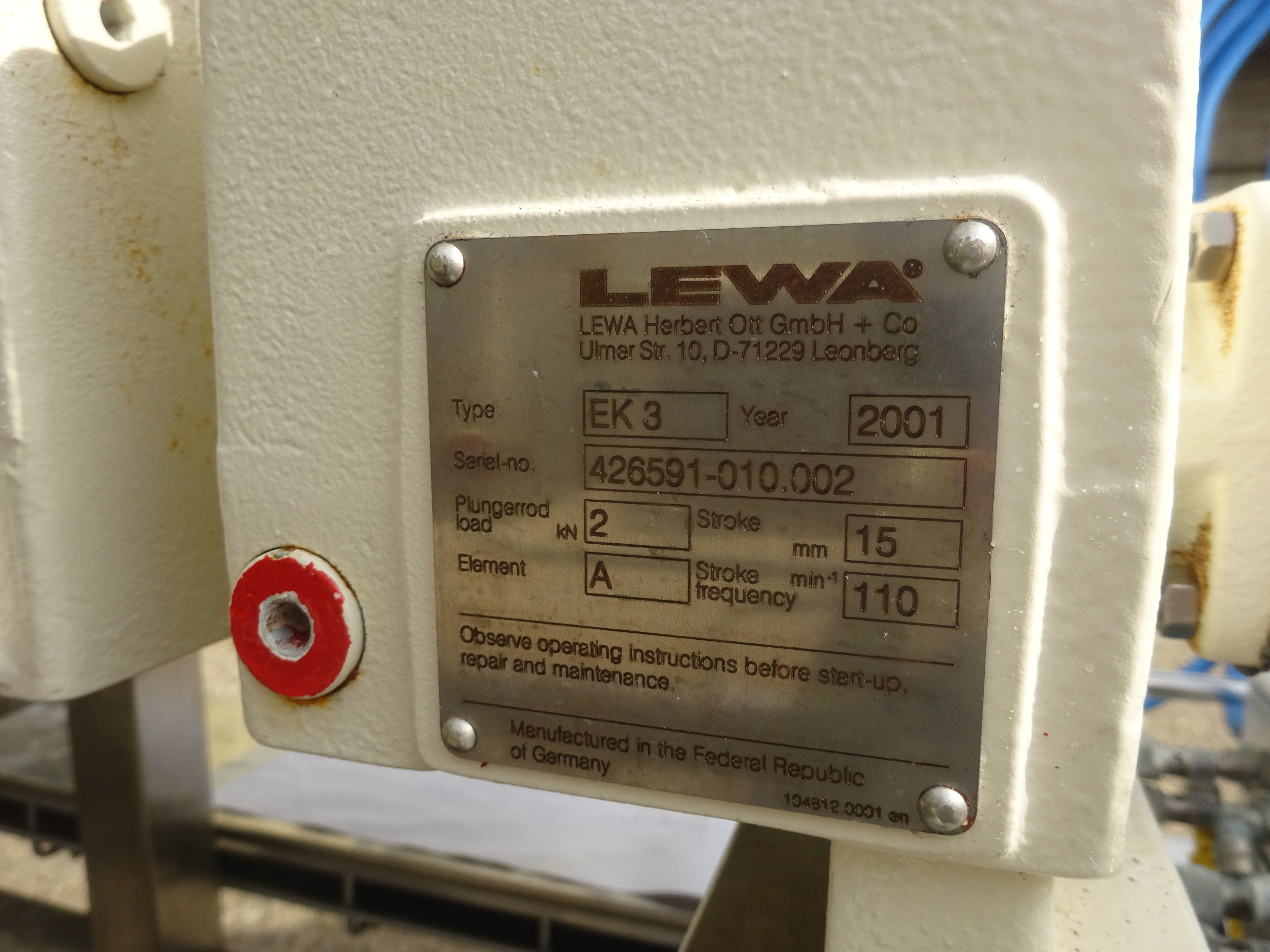 Stainless Steel 316 Amersham Bioscience/GE  Column - IPP# 239360