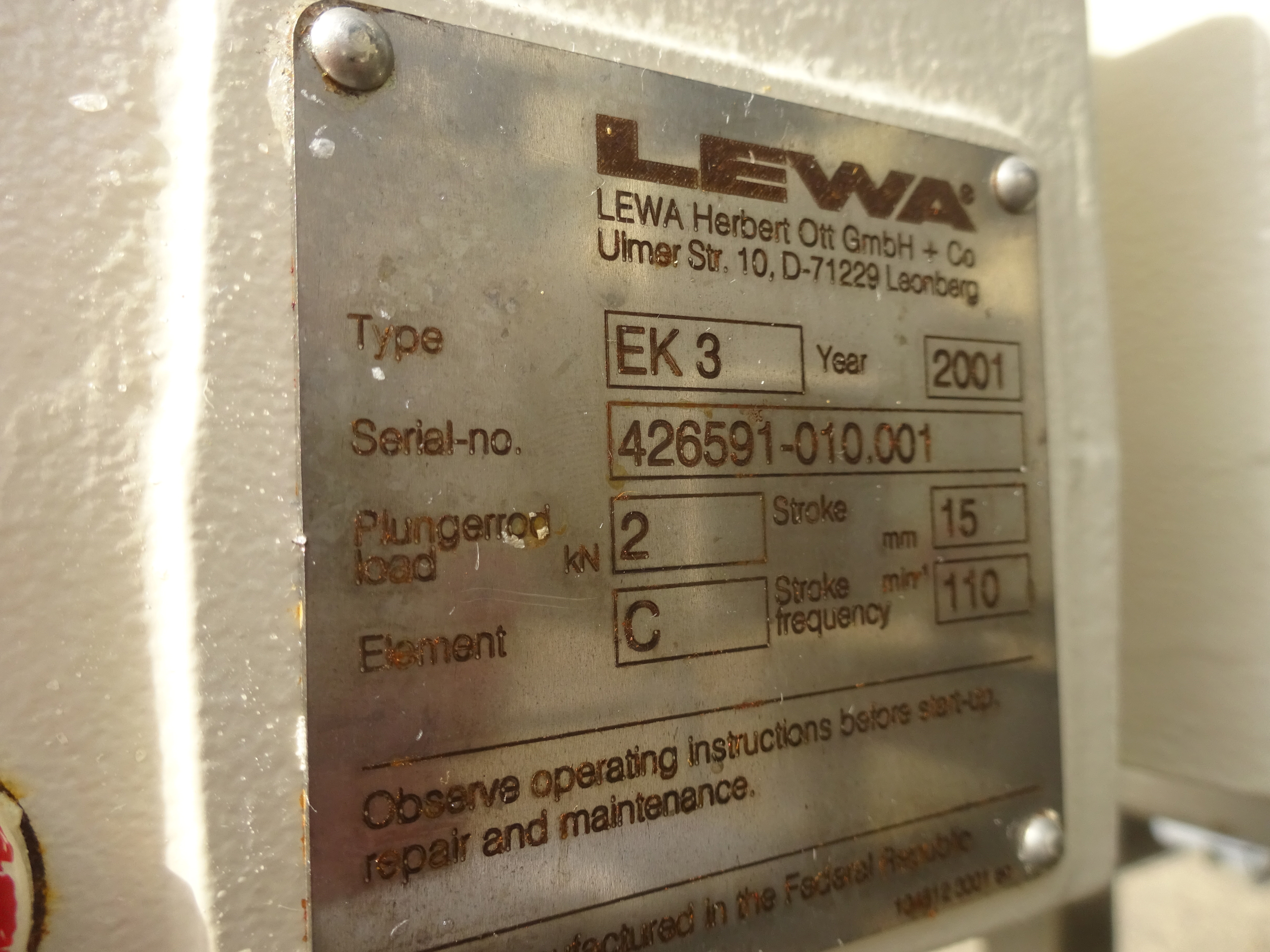 Stainless Steel 316 Amersham Bioscience/GE  Column - IPP# 239360