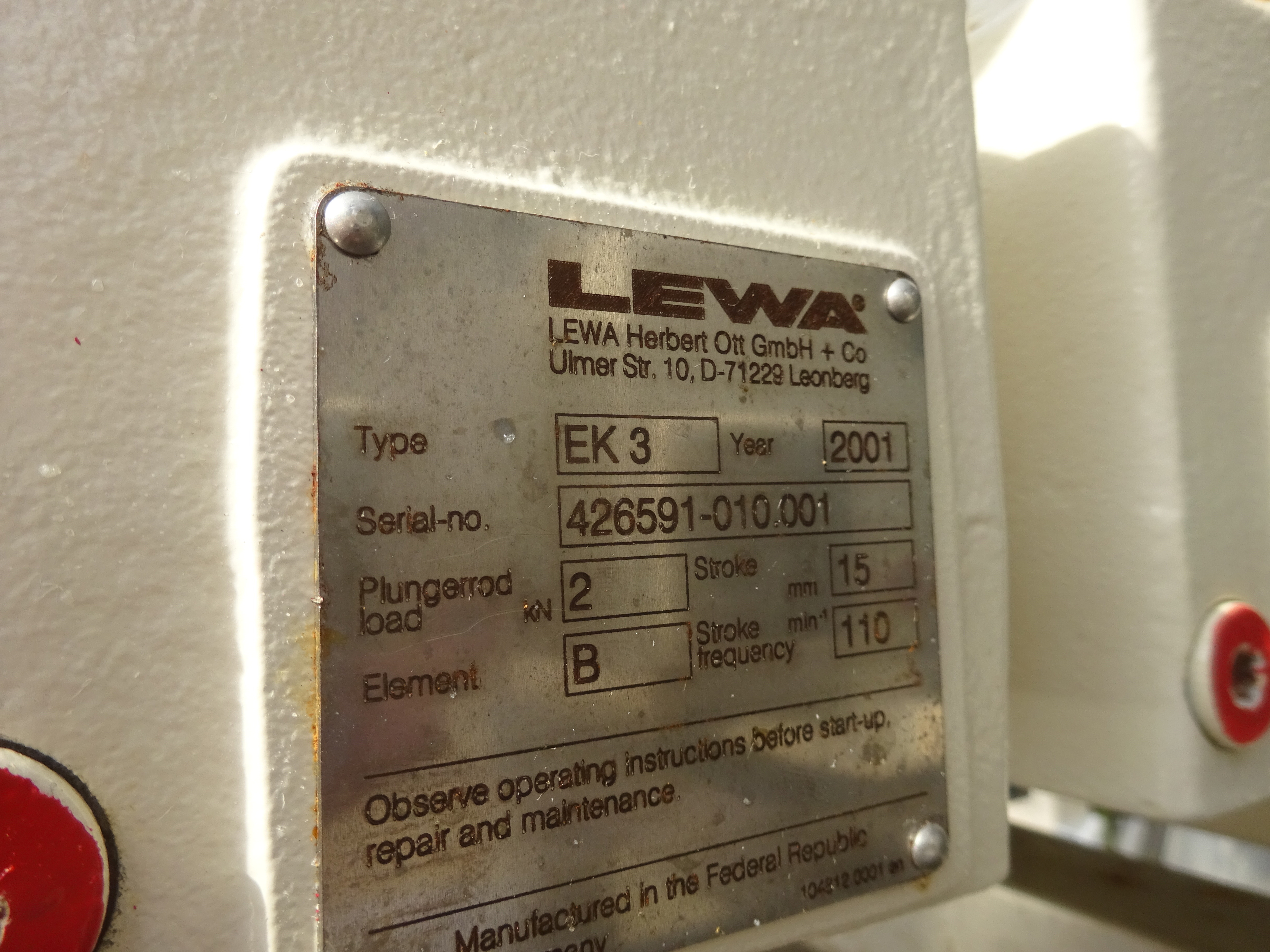 Stainless Steel 316 Amersham Bioscience/GE  Column - IPP# 239360