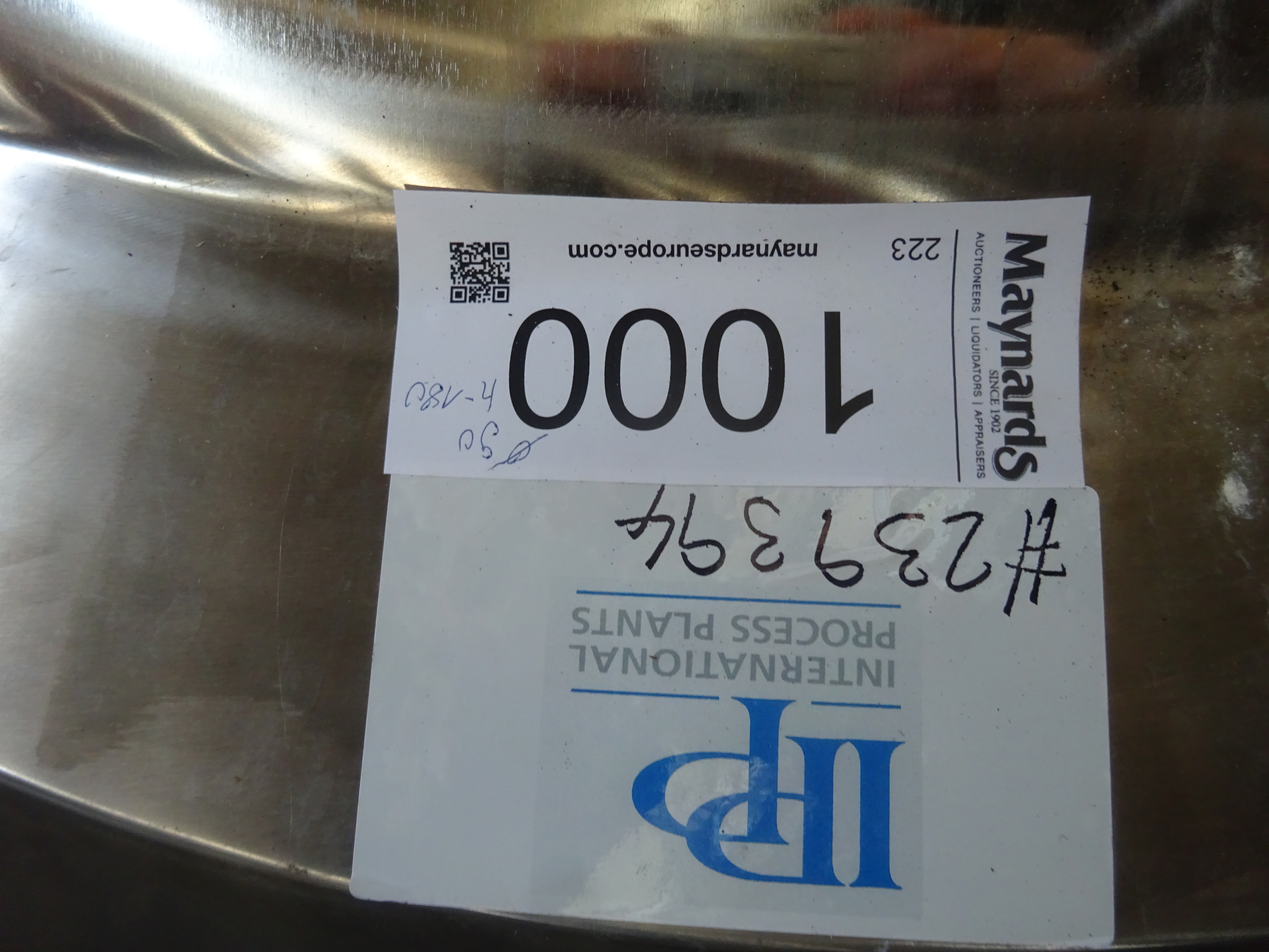 Stainless Steel 316L Zetterstoms-Molkom Tank - IPP# 239394