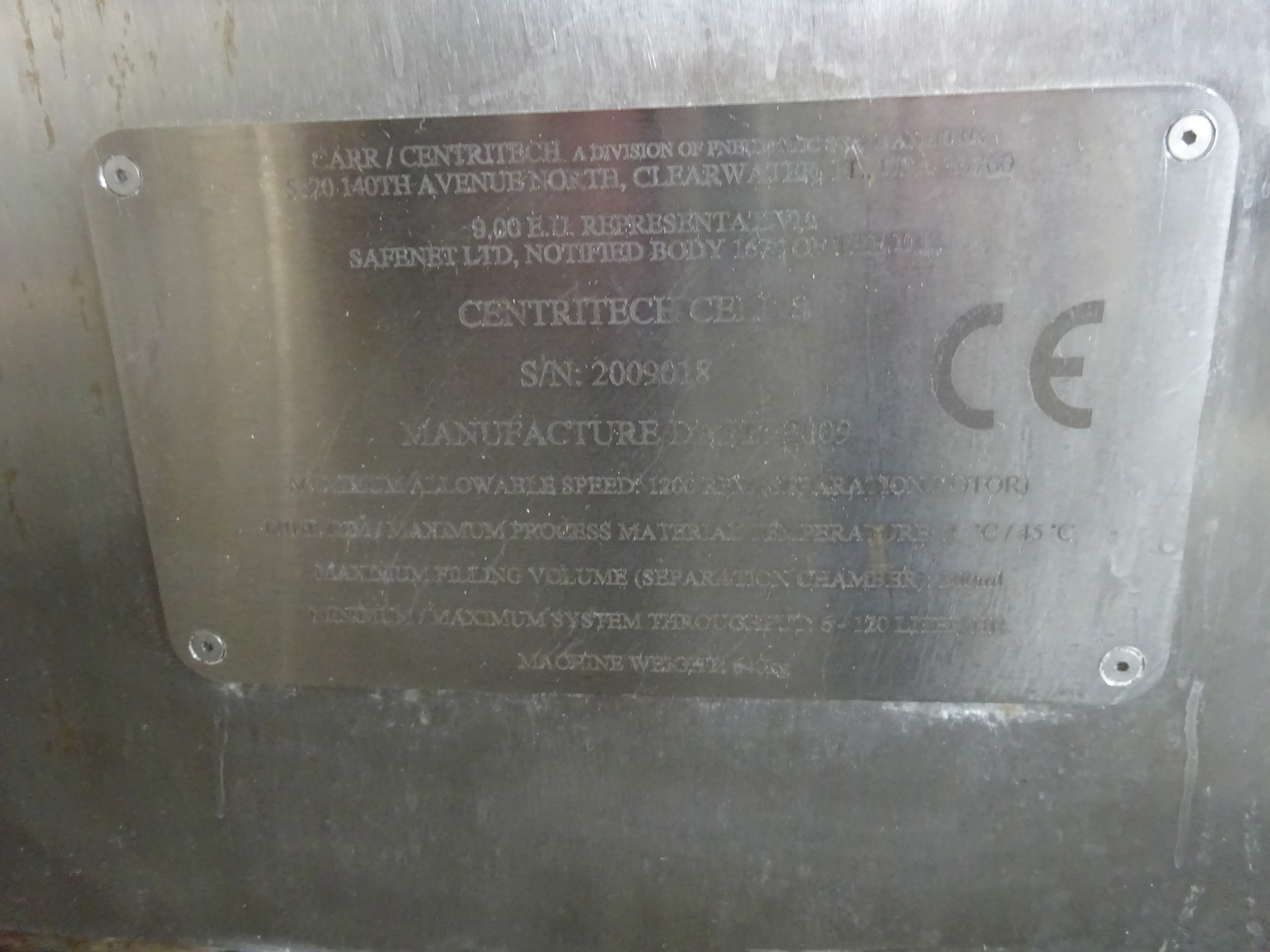 Stainless Steel 316 Centrifuge-Lab - IPP# 239309