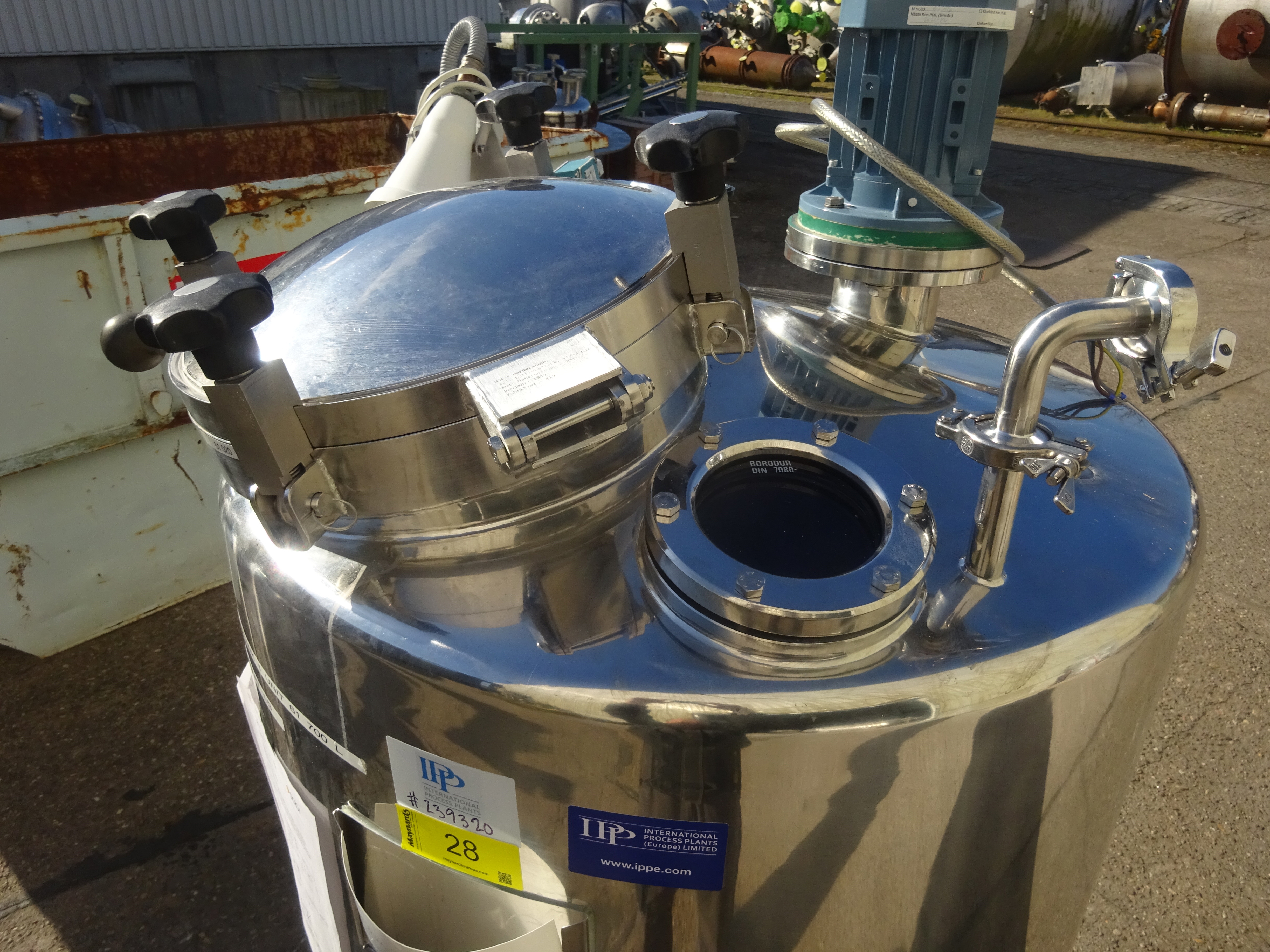 Stainless Steel 316L Furhoffs Rostfria Tank - IPP# 239320