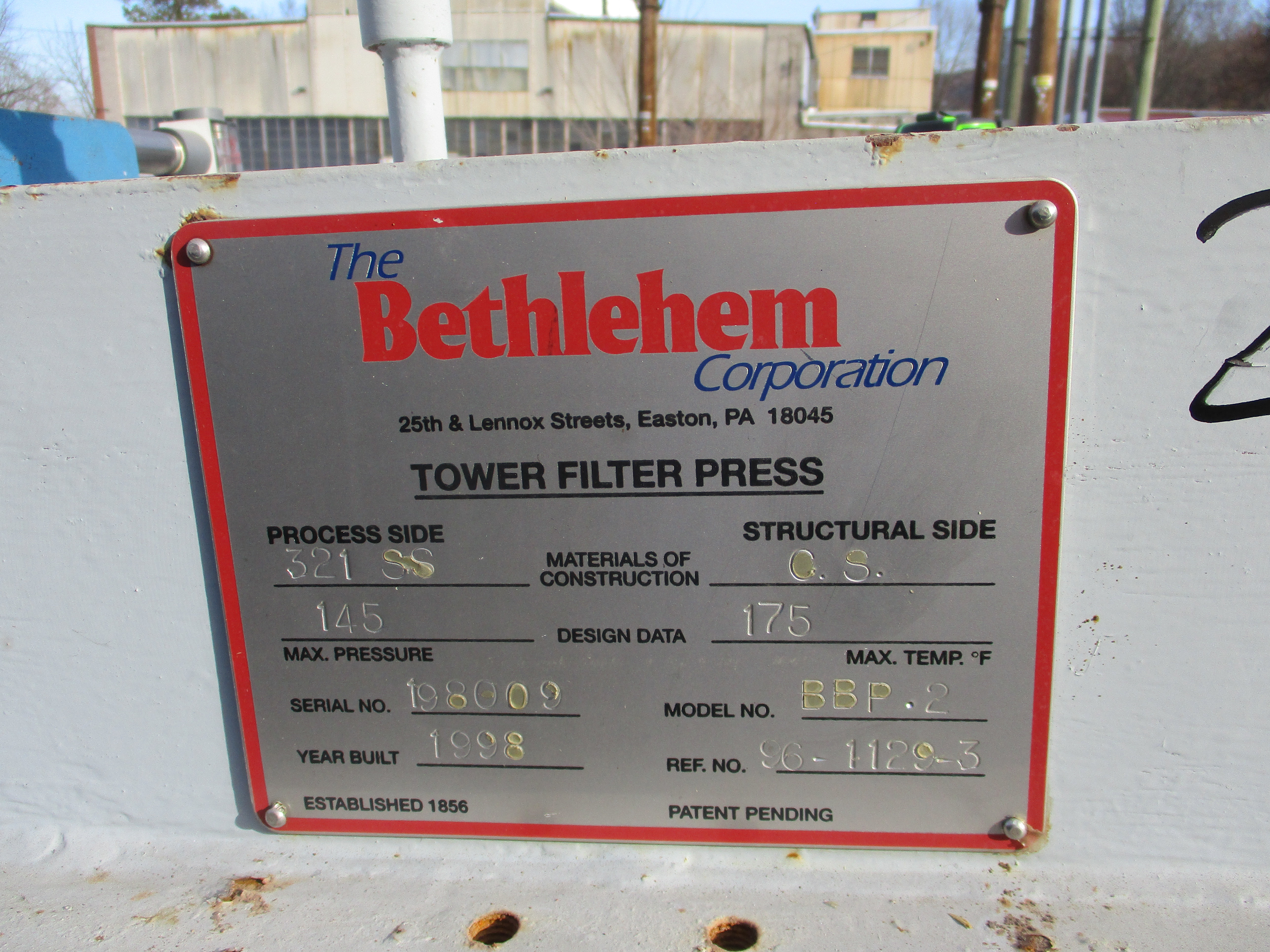 Stainless Steel 321 Tower Filter - IPP# 239451