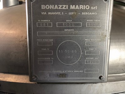  Stainless Steel 321  Dryer-Pan 1.15 m3 (40.6 ft3) For Sale - IPP# 230333