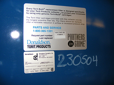 Carbon Steel Donaldson Torit DFT2-4 Bag House Dust Collector - IPP# 230504