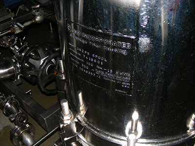  Stainless Steel 316 Cartridge And Candle Filter 0.31 m² (3.3 ft²) For Sale - IPP# 230653