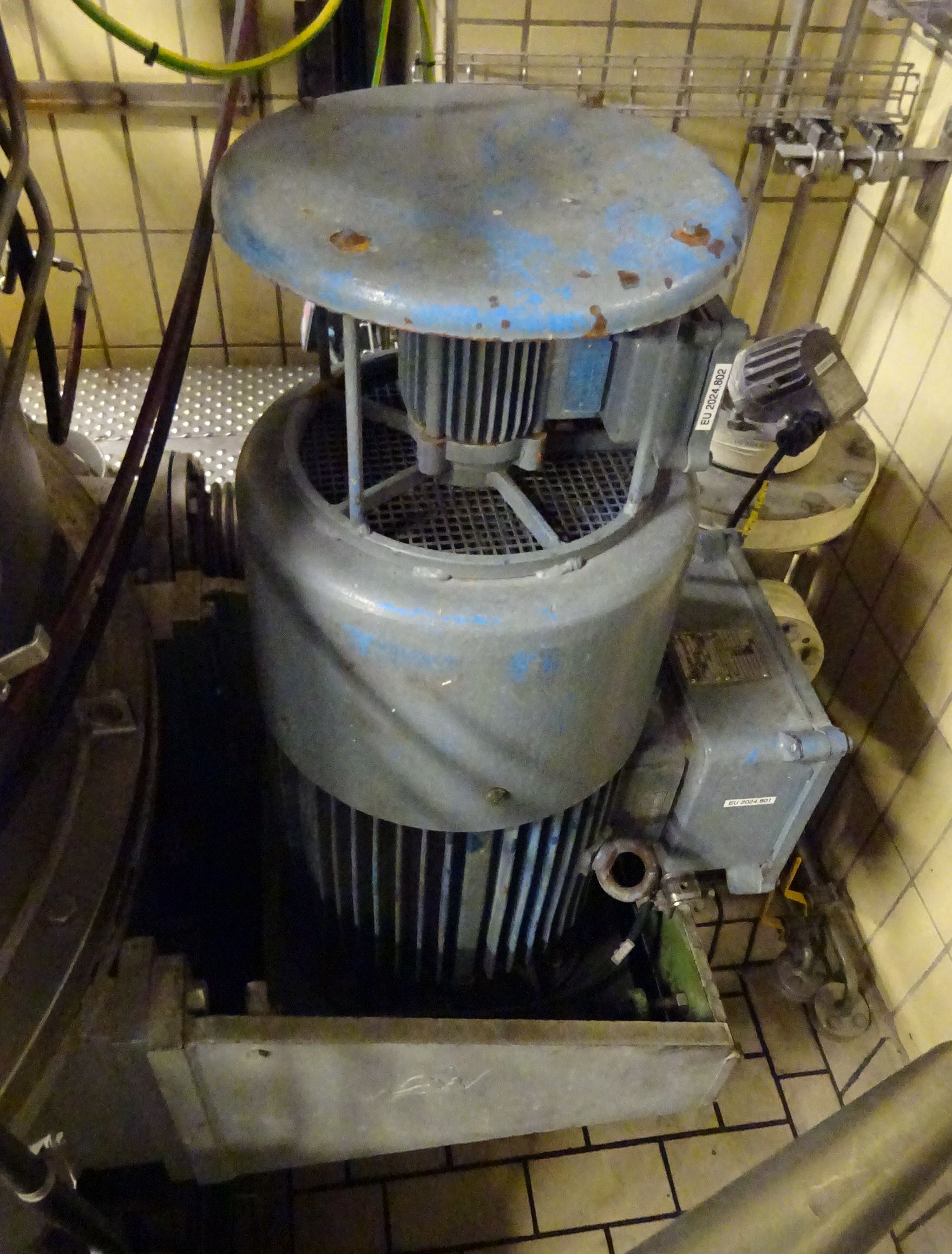 Stainless Steel 316 Alfa Laval PAZ 1250 C Manual Discharge-Top Centrifuge-Basket - IPP# 231007