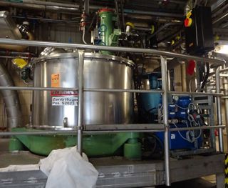 Stainless Steel 316 Ellerwerk 736U-A Auto Discharge-Bottom Centrifuge-Basket