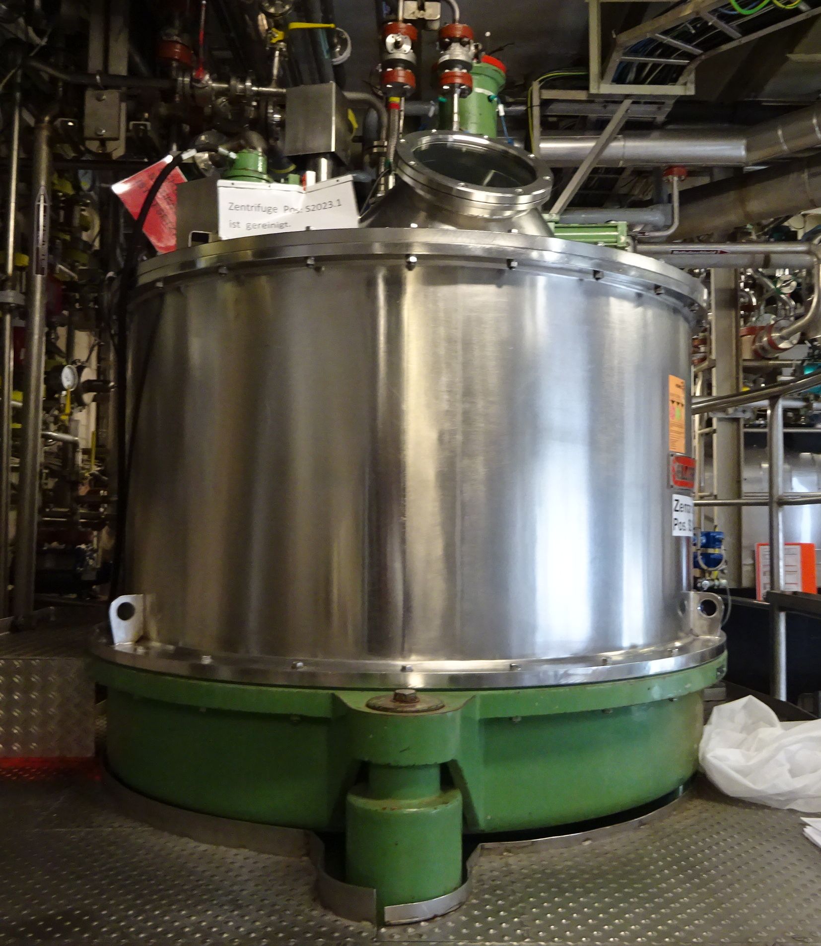 Stainless Steel 316 Ellerwerk 736U-A Auto Discharge-Bottom Centrifuge-Basket - IPP# 231006