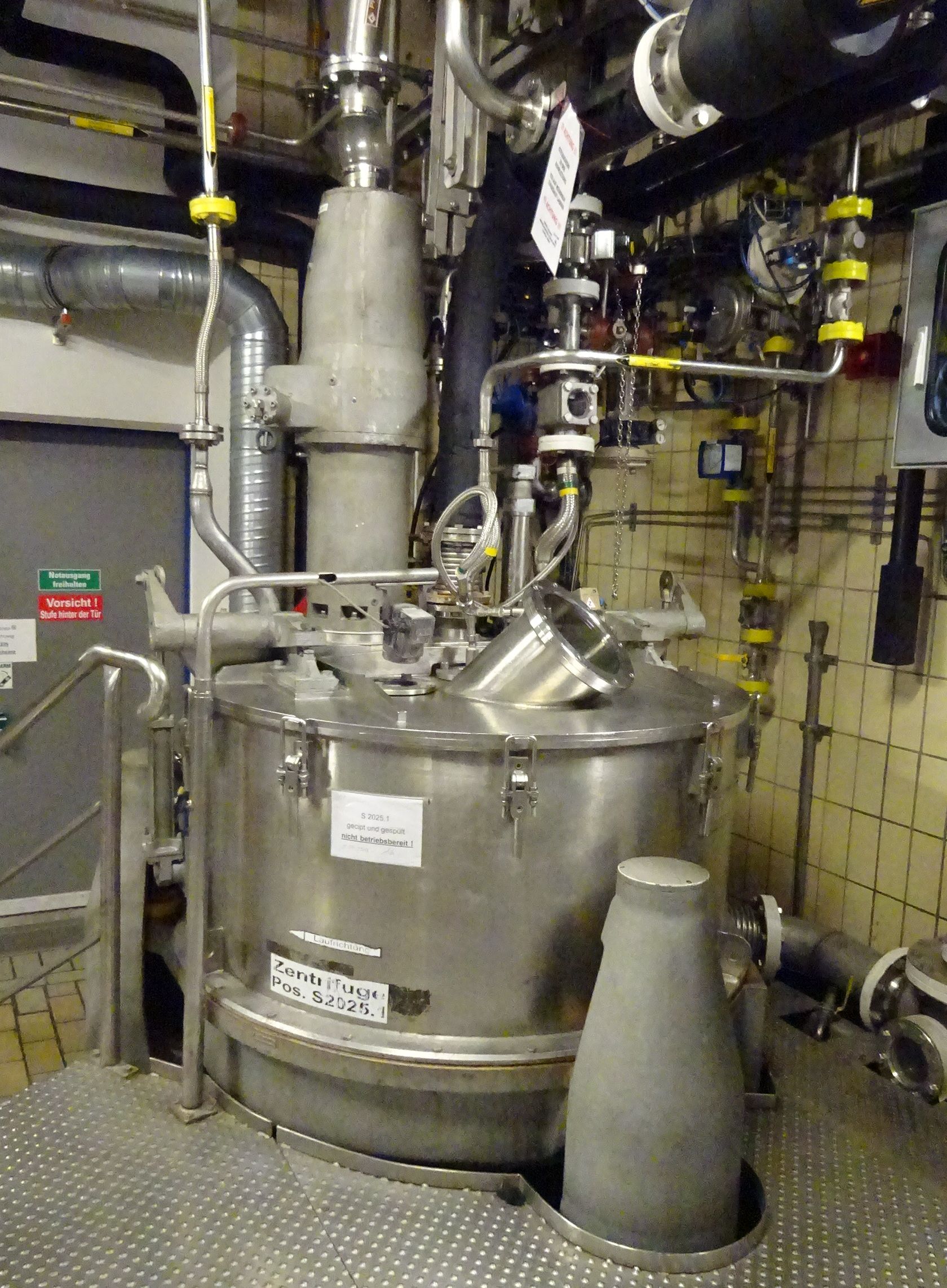 Stainless Steel 316 Ellerwerk 736 C-T Manual Discharge-Top Centrifuge-Basket - IPP# 231008