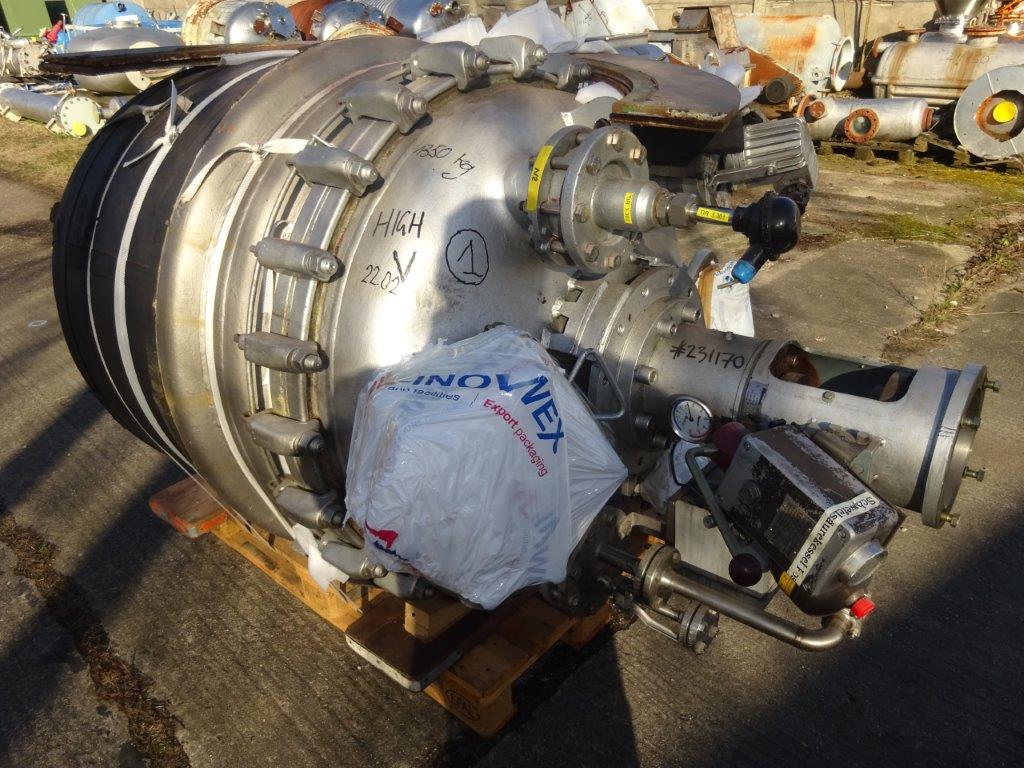 Used 861 L Glass-Lined Batch Agitated Reactor | Pfaudler AE-630 - IPP# 231170