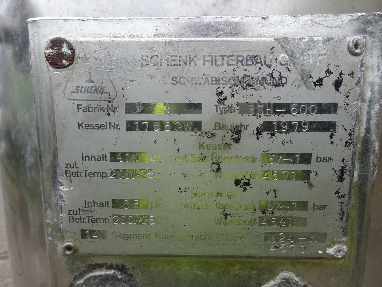  Pressure Leaf Filter 6 m² (64.6 ft²) Stainless Steel Austenitic For Sale - IPP# 231139